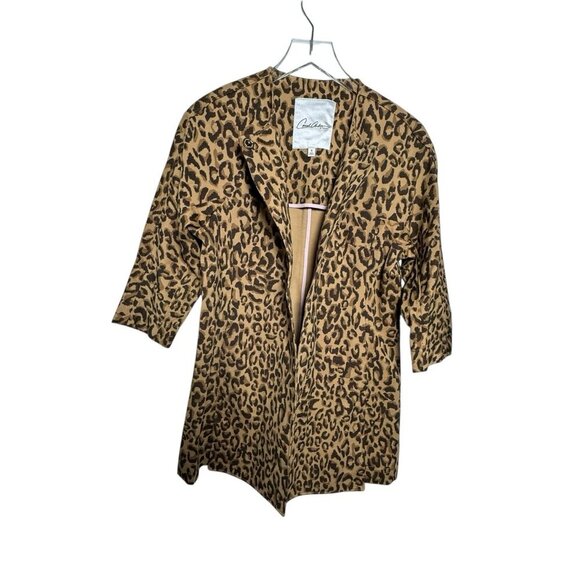 CAbi Carol Anderson Signature Estate Jacket coat Size Small cheetah animal Print - Picture 2 of 8